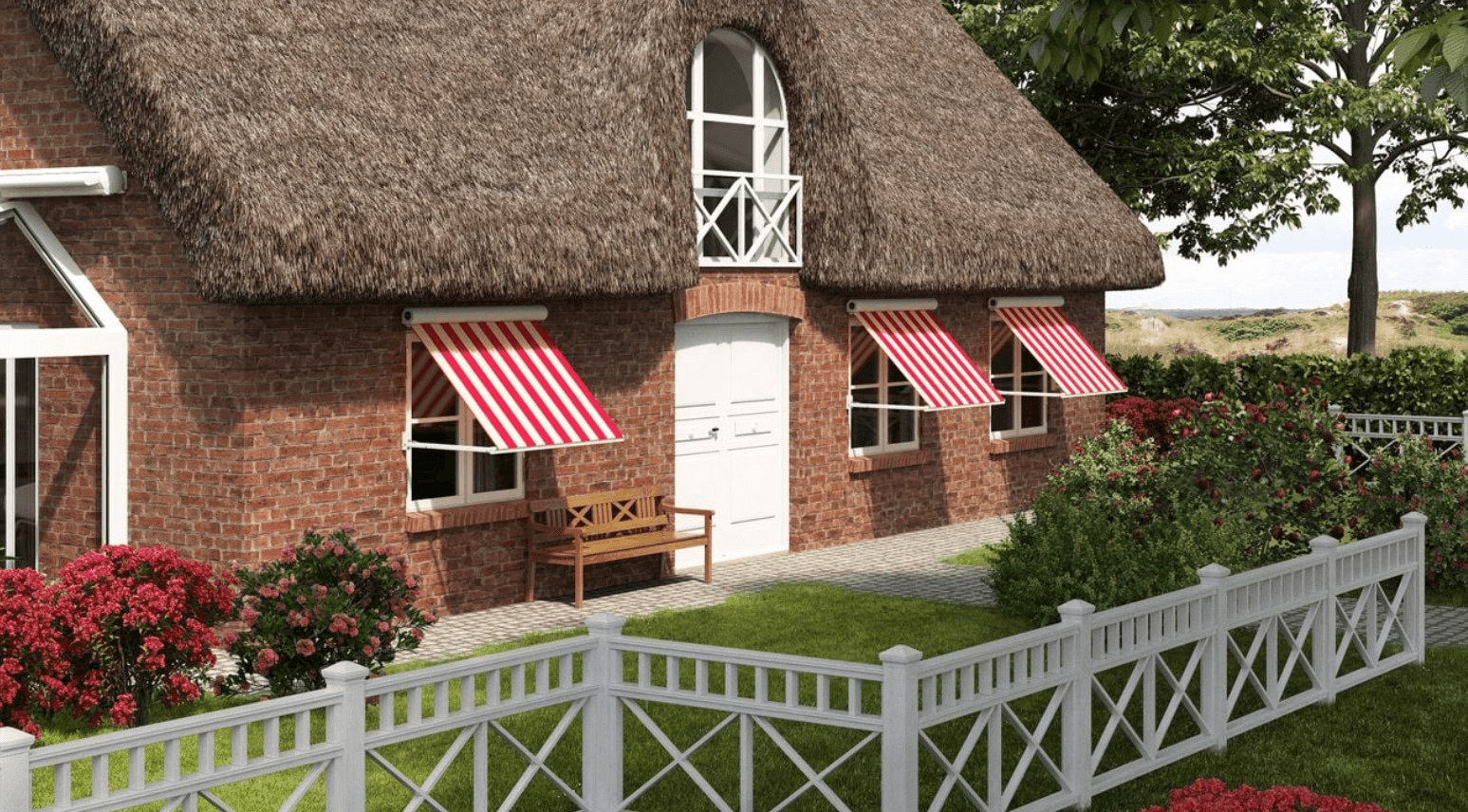 Eine edle Fallarmmarkise für Fenster und Balkon: die markilux 730